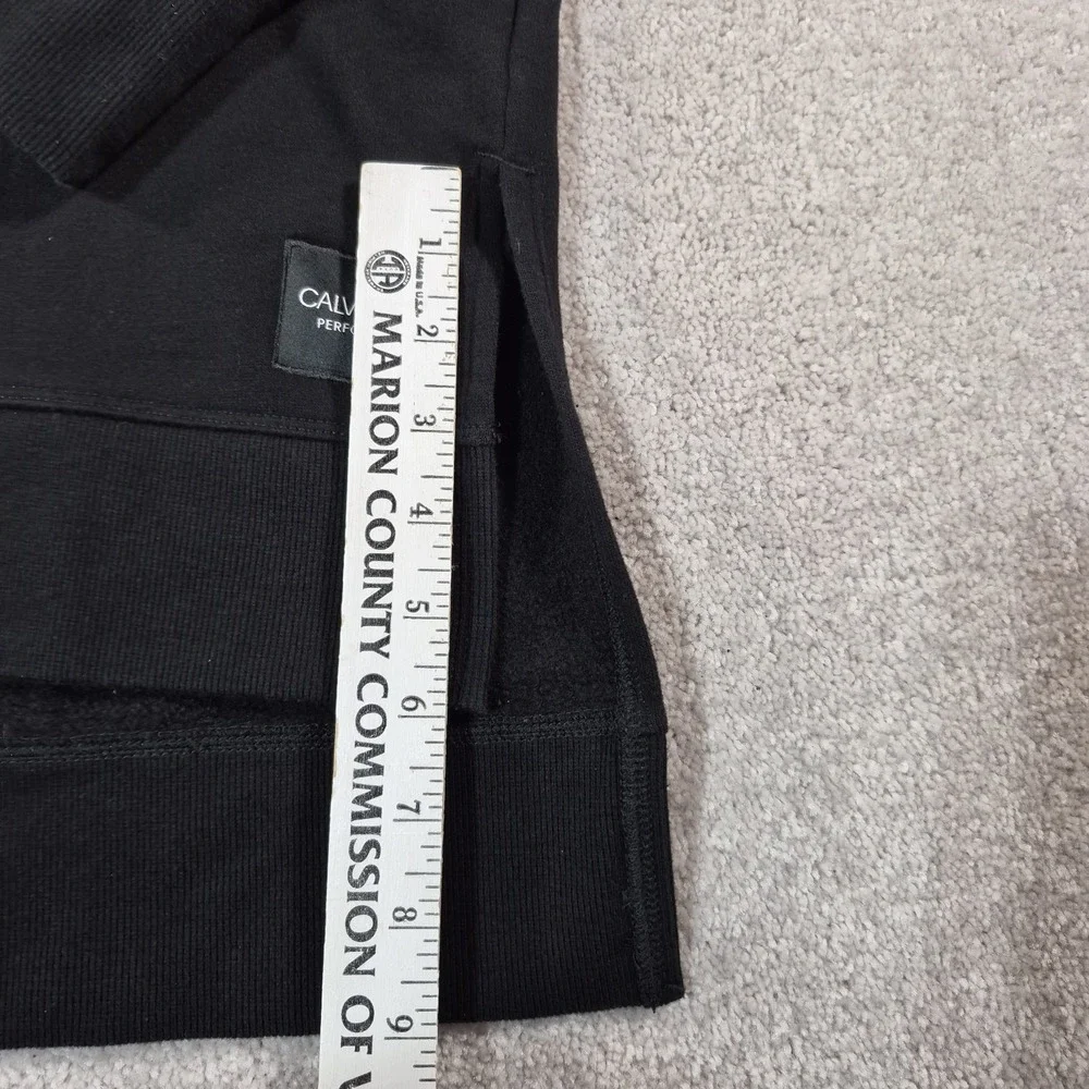 Calvin Klein Performance Women's Cowl Neck Sweatshirt Long Sleeve Black  Size Lg